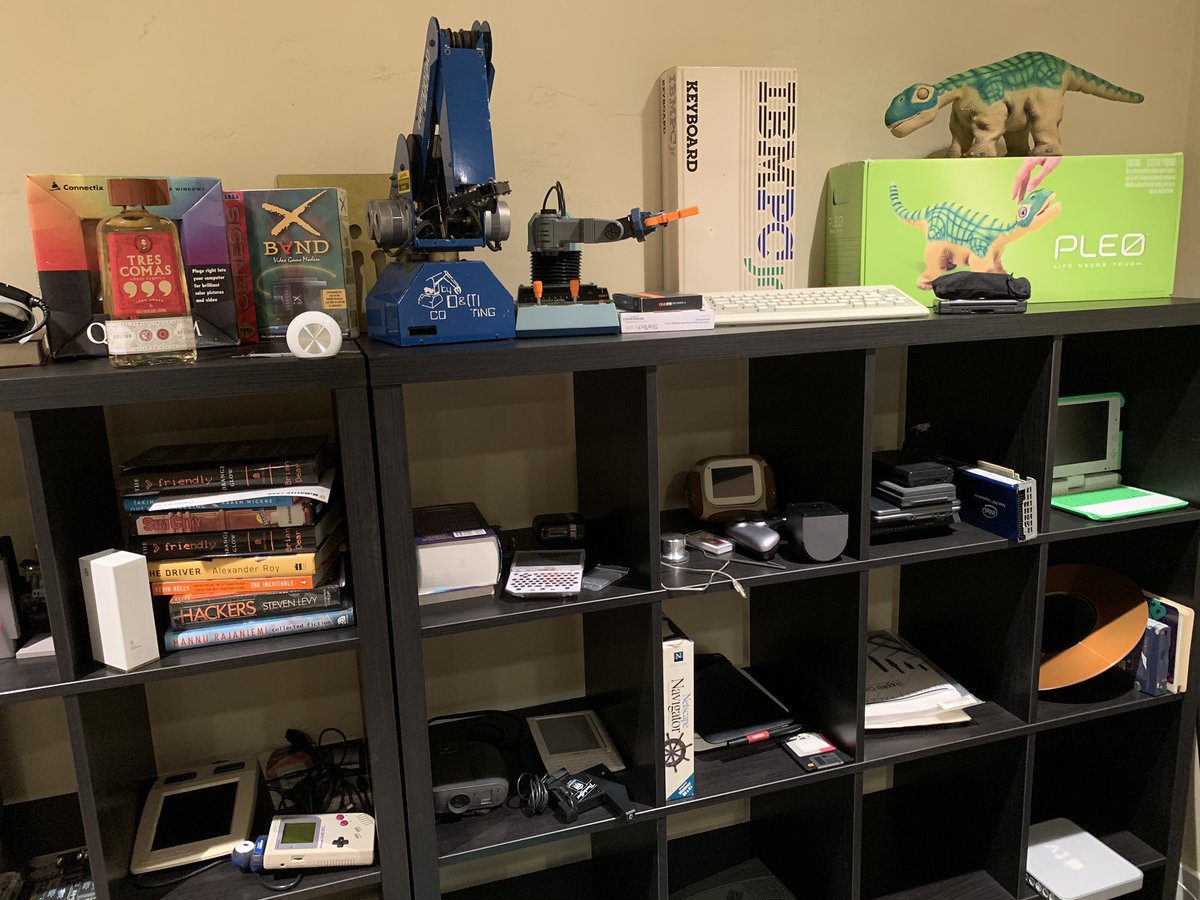 thinking about moving my computing history collection behind me so it shows up on zoom calls, but i& #39;m afraid of accidentally derailing conversations "WAIT IS THAT AN APPLE QUICKTAKE CAMERA I LOVED MINE" etc