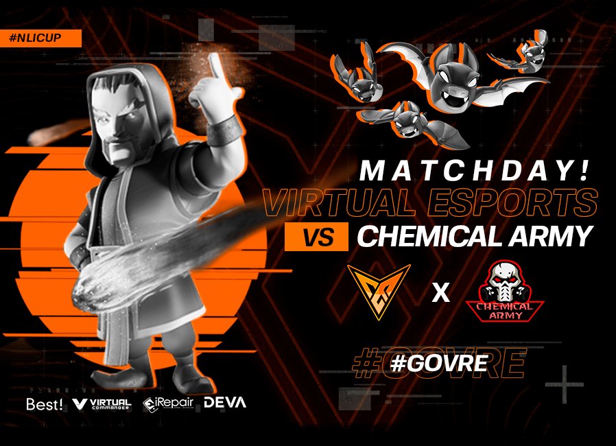 VirtualesGG's tweet photo. MatchDay | #LETSGOVIRTUAL

En unos minutos jugamos por los 8vos de la NLI y buscaremos avanzar a cuartos. #GOVRE

⏰: 23:00 🇦🇷
🏆: @NocturnLeague
🆚: @ArmyChemical
 ⚔ : KOTH 5v5 Bo1

 #clash #team #esports #gaming #gg #bestinformatica #virtualcommander https://t.co/nguR9QHEH7