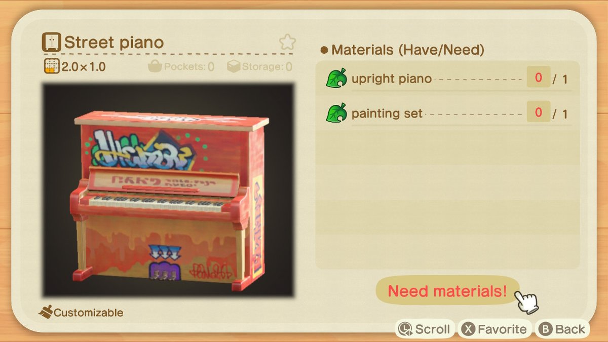 bigroast_md's tweet photo. Does anyone have an upright piano? Would love to make you one in return, I have the paining set!  #AnimalCrossing #ACNH #NintendoSwitch https://t.co/d68ctJMugb