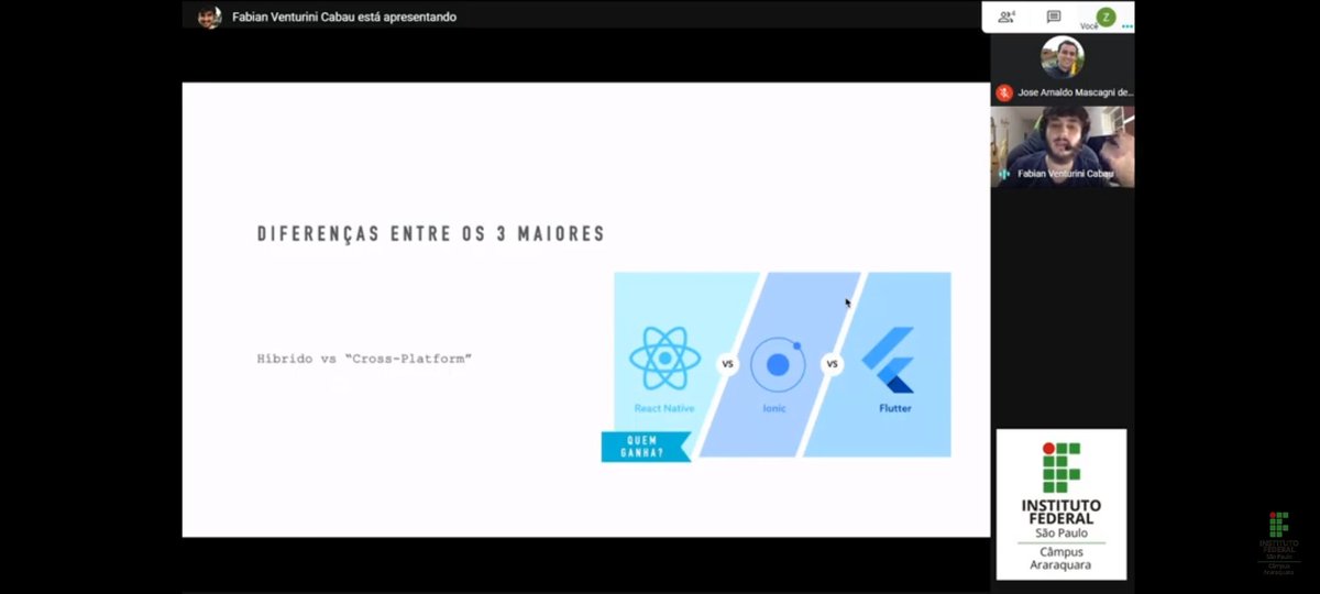 KeleNascim3nto's tweet image. Hoje se iniciou a #SemanadaInformática - #IFSP Araraquara (online). E o primeiro tema foi "#Desenvolvimento #Híbrido de #Apps com #Flutter", palestra ministrada por Fabian V. Cabau da empresa Entelgy.

Ótimo conteúdo!!
Disponível em: youtu.be/zrdtHOO9mMM