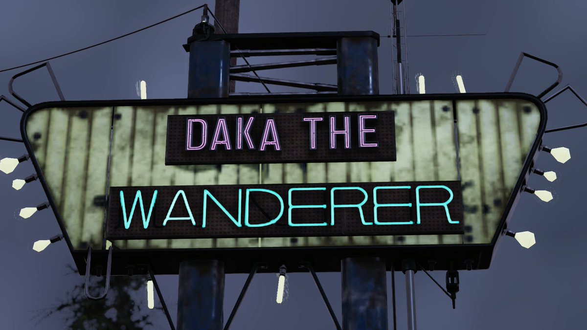 DakaTheWanderer's tweet photo. I made this sign... And I love it... But my build budget says no... ๐ญ #Fallout76 #Dakabuilds #dakathewanderer https://t.co/BijcppHgl5