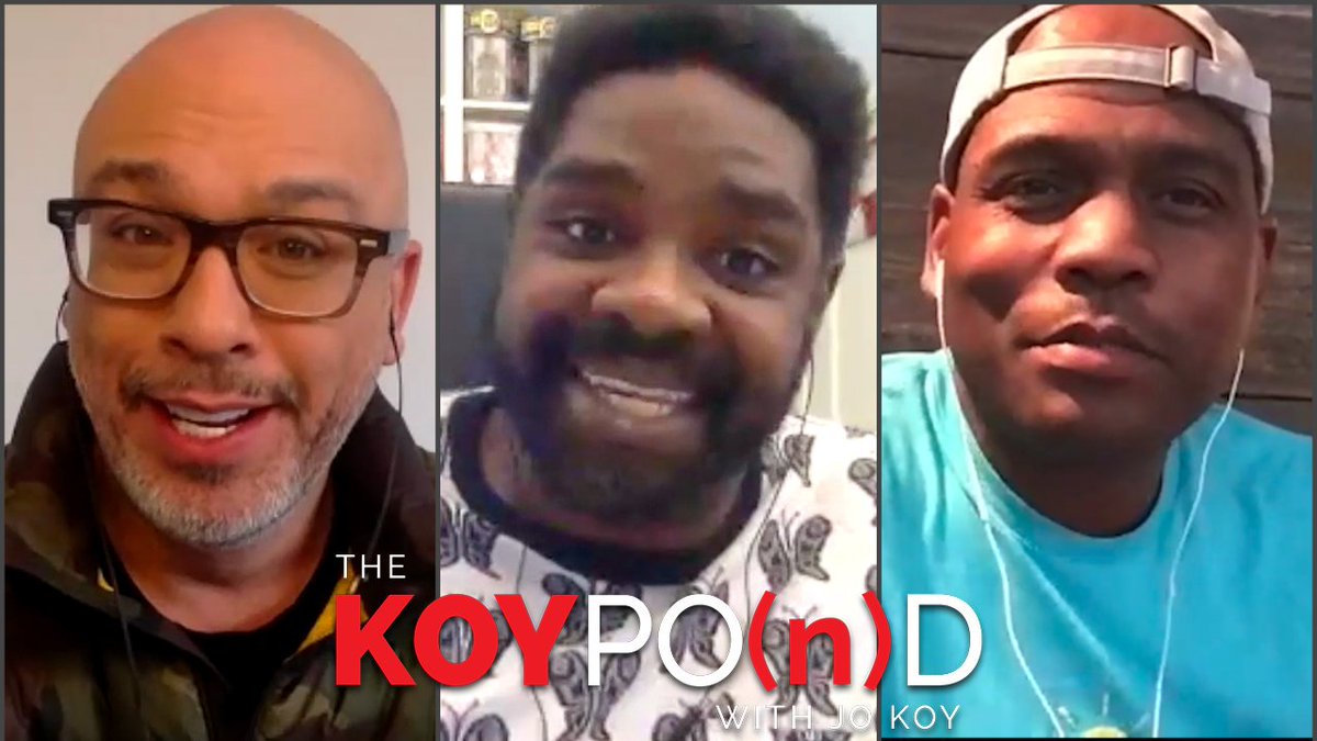 TheKoyPond's tweet photo. @Jokoy and @Drekno are joined by the hilarious @RonFunches to talk about being a father, missing those auditions they used to hate, and of course, WRESTLING! Full video and audio here ➡️https://t.co/4XSRVMbYg1⬅️ #TheKoyPond #Comedy #Podcast https://t.co/WH6YDXFvYn