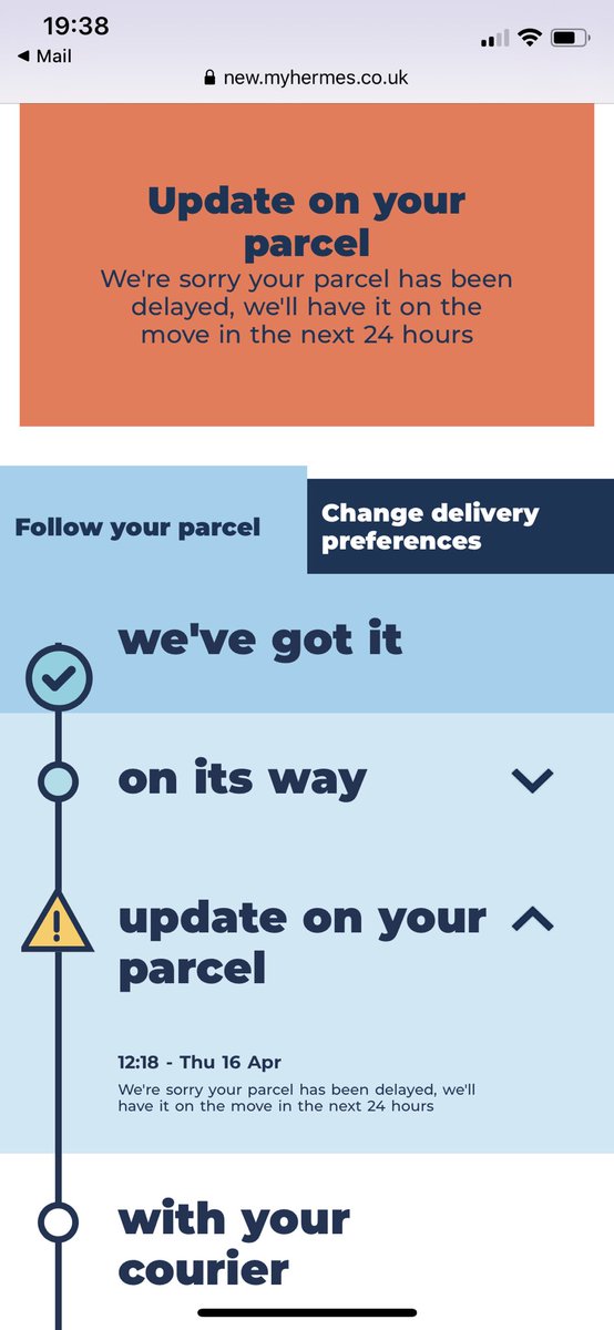 JayBains1's tweet photo. @LakelandUK please can you contact @Hermesparcels re my delivery. Not sure what is happening. https://t.co/F6CoV1ueAr