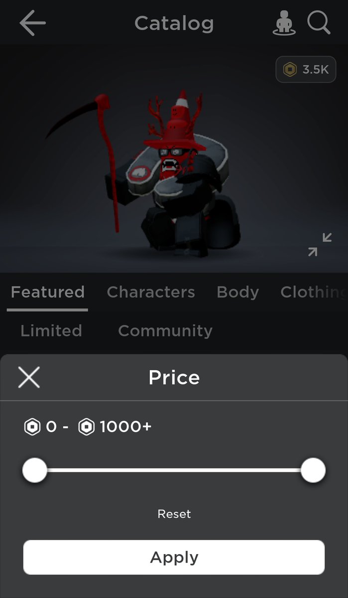 Bloxy News On Twitter There Is Now An Option To Sort By Price And Relevance On The Mobile Version Of The Roblox Avatar Shop The Sliding Bar On The Price - bloxy news on twitter a new robux icon has been found in the