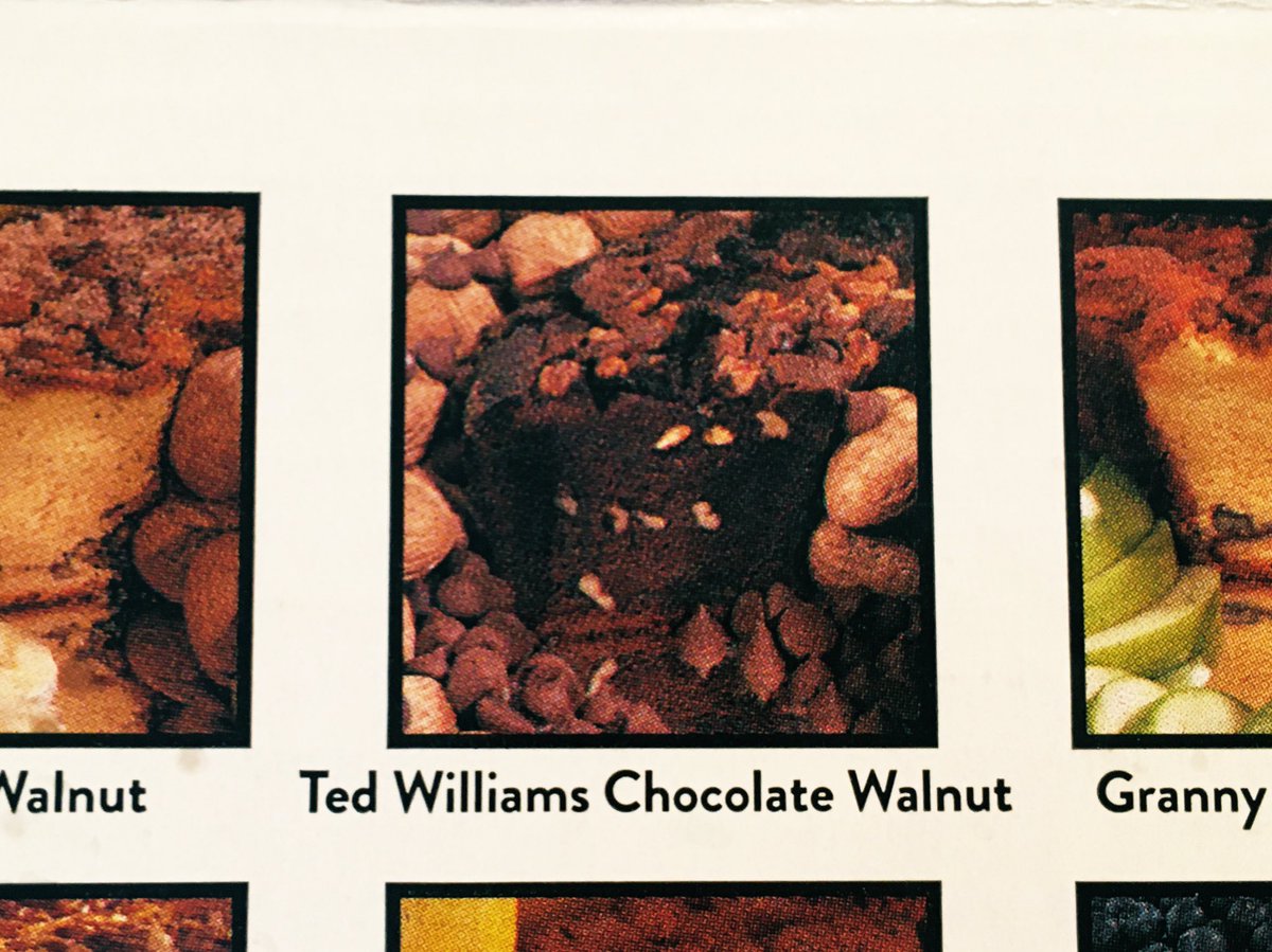 Wait, how does adding chocolate make it the Ted Williams’s cake? Oh, what the fuck do I care, I’m eating every one of these goddamn works of art.