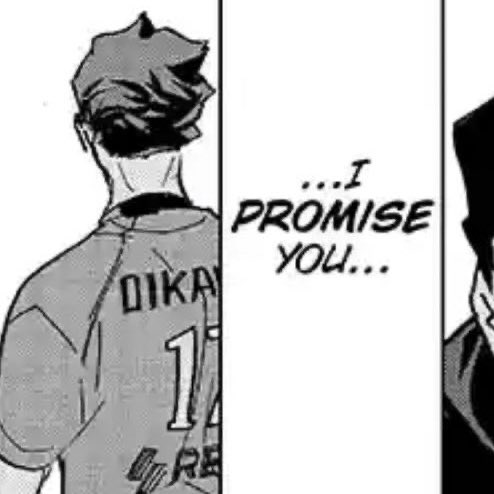 Wait... Jose Blanco (Oikawa's mentor) played on the Tachibana Red Falcons. Oikawa's jersey has the letters RE on them and it's covered. Aran Ojiro plays on Tachibana Red Falcons... NOW I DON'T KNOW WHAT UNIFORMS THEY HAVE BUT... BUT COULD IT BE?!? FULL CIRCLE?!? BEST TEAM!?
