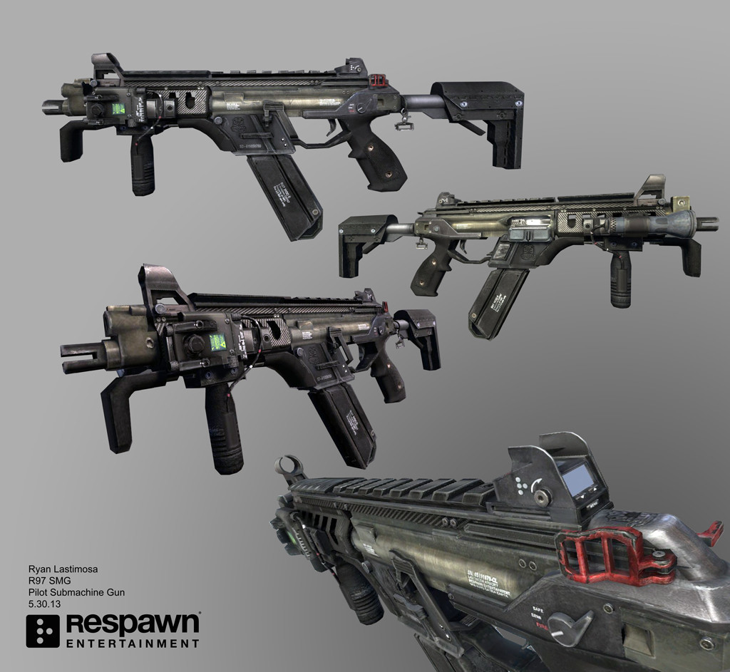 Ryan Lastimosa Art And Concept Of The R97 R97 Cn And R99 From Titanfall 1 2 And Apex Legends The First Concept For The R97 Was Completed Around 12 And The