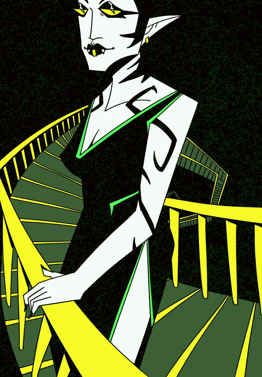 theswordwizard's tweet photo. my #gothstuckzine piece! house of horrors lesbianism :) https://t.co/Ro1Onofy5T