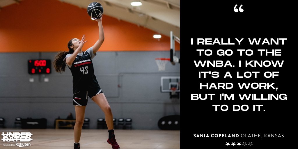 underrated's tweet photo. Next up: @CopelandSania from Olathe, Kansas. Stay focused and keep that #Underrated mentality with you until you reach the top. And when you reach the top - never lose it! #StayUnderrated #UnderratedPlayerProfiles https://t.co/QaN1nFJ9oO