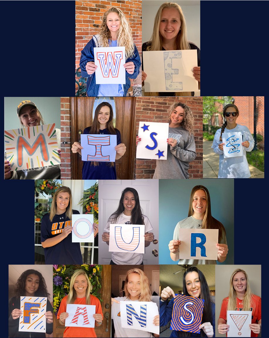 UTM_Softball's tweet photo. To finish off this first day of #IHeartUTM week....We have been so touched by the support of our campus and community, and we want you all to know how much we love, appreciate, and miss seeing each one of you. 💙🧡 @UTM_UAC  @UTMSports  @utmalumni https://t.co/W0LxMLvpfr