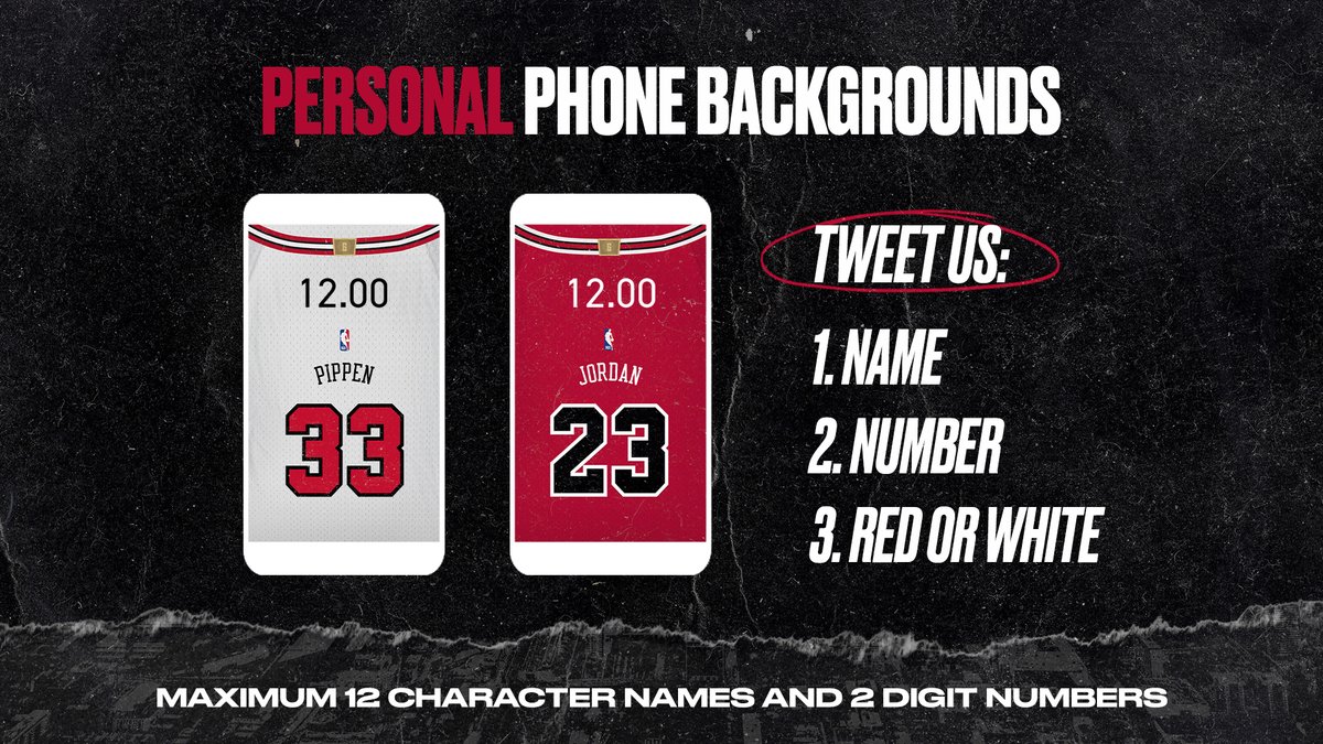 chicagobulls's tweet photo. Need a new phone background after watching #TheLastDance?

Tweet us before 6pm CT and we’ve got you https://t.co/LtYRxD8hOS