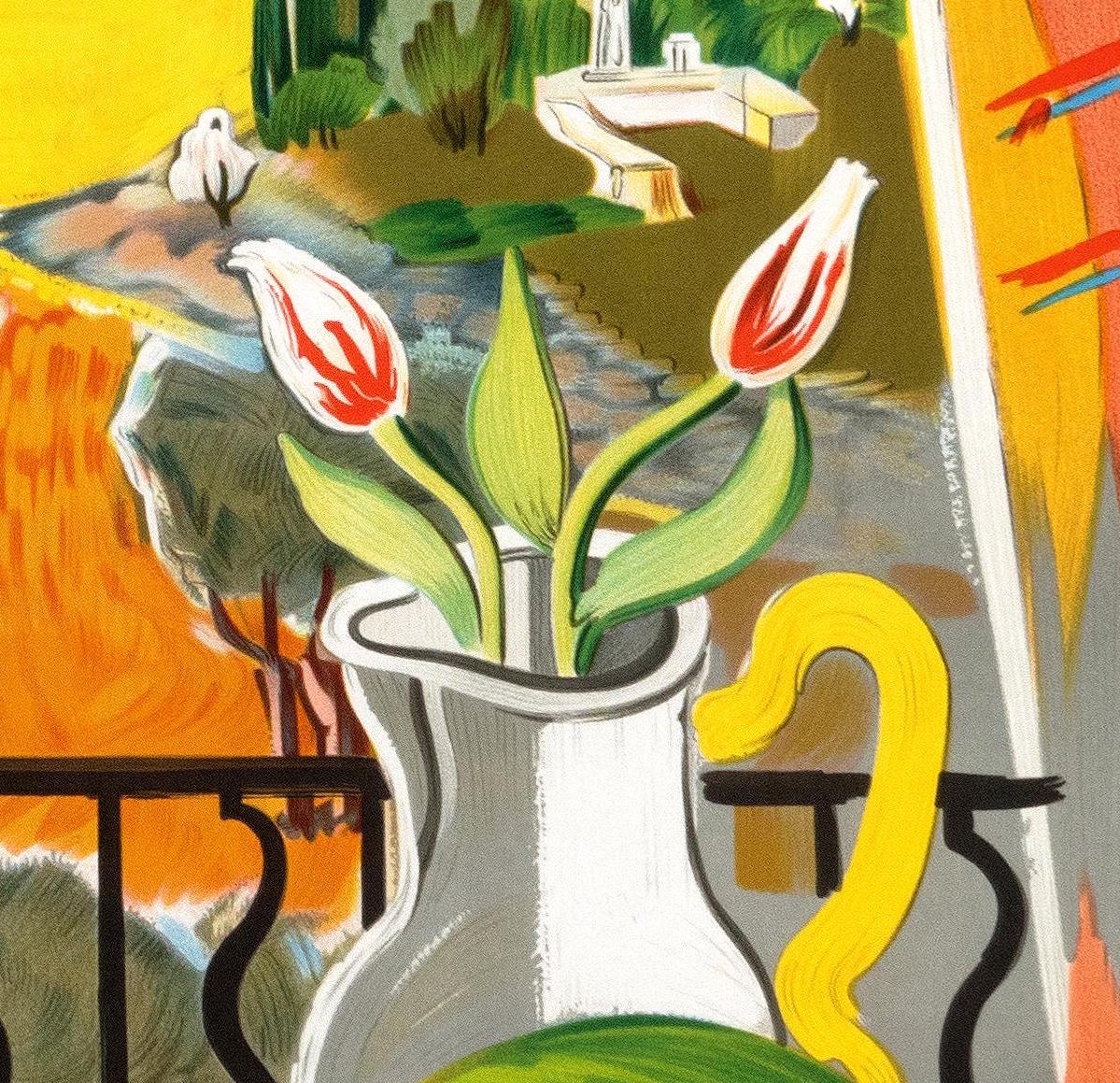 intlposter's tweet photo. Delightful details from France - Provence by Tal (1959): https://t.co/HvrsVraR4o

This charming travel poster, with its echoes of Matisse and Picasso, is one of the best created by the French National Railway in the 50s to promote tourism to the country as it recovered from WWII. https://t.co/uqCLseA3RI