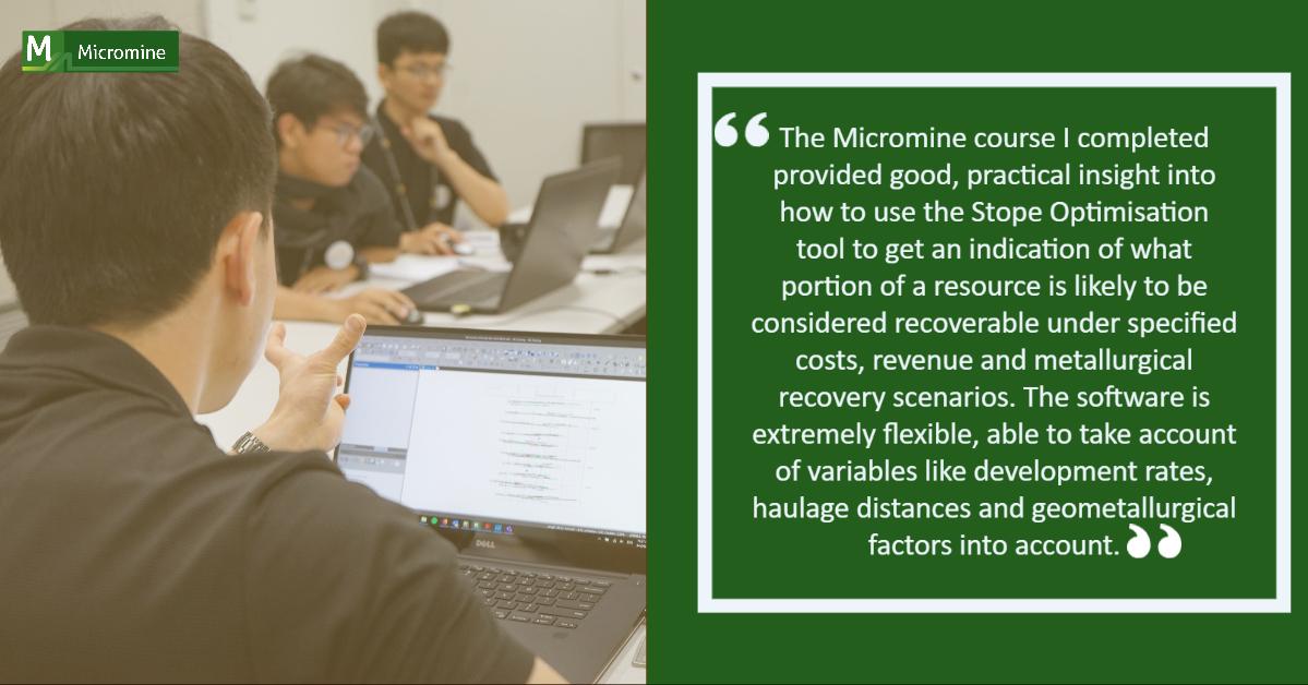MMAmericas's tweet photo. #Micromine Training and Support Consultant Lino Mazzali recently travelled to Brisbane to conduct #StopeOptimisation training and received great feedback from the participants! Here’s what one client had to say⬇️ https://t.co/93rMP2VWIJ