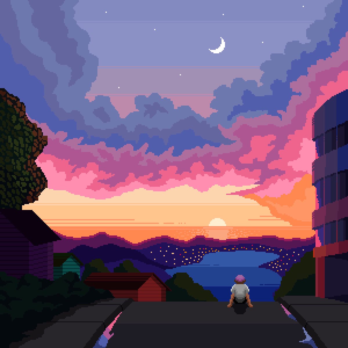 bailssays's tweet image. It’s Been A Long Night, one week, April 27th😌💖🌅🌄🌃 artwork by @nbutton99 hope you guys enjoy, love you ~ bailey