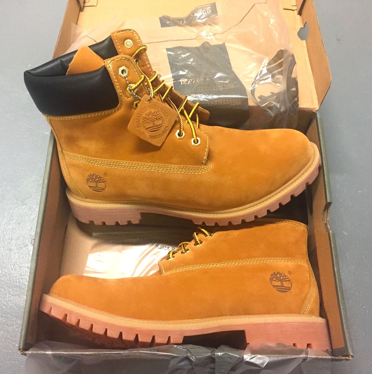 men's timberland boots 6 inch premium waterproof 10061 wheat nubuck