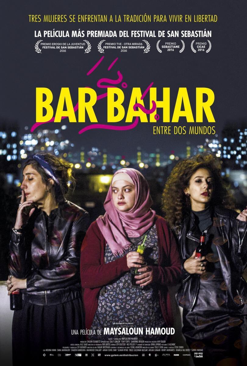 Eurolazaro's tweet photo. Acabo de ver #BarBahar: Cine israelí que retrata la vida de 3 chicas jóvenes que buscan su sitio en Tel Aviv, encontrar el amor... y las dificultades que eso les supone. Transmite la idea de que la libertad está por encima de todo para que ellas pueden ser como quieran y sientan. https://t.co/4xTvjTGSCn