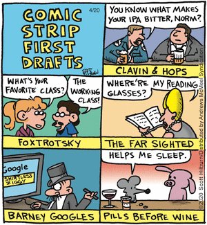 dailycartoonist's tweet image. lots of cameos in today's @Argyle_Sweater <a style="text-decoration: none;" rel="nofollow" target="_blank" href="https://t.co/VGCRKKEwHF">bit.ly/2xLQ9sr</a> @billamend @stephanpastis @calvinandhobbes Barney Google, The Far Side