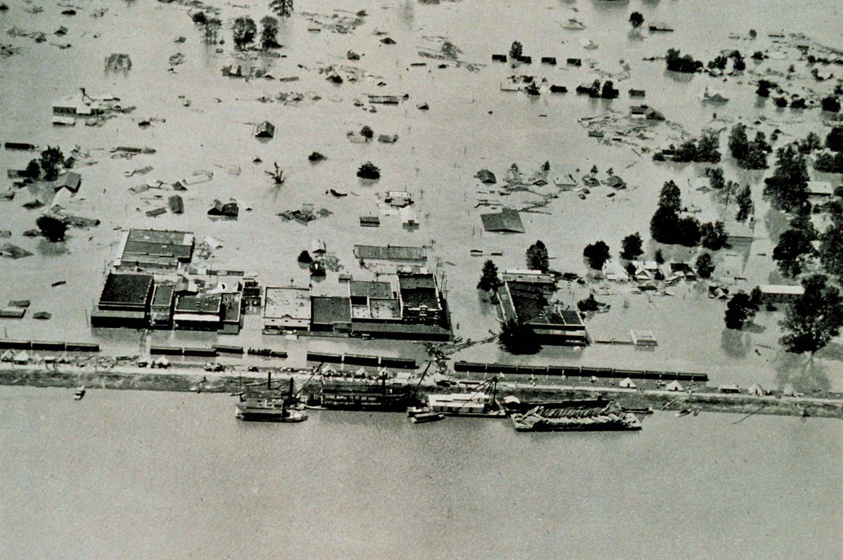 So let's just take a walk down memory lane.... Let's start with The Great Flood of 1927. It was the most destructive river flood in the history of the United States, with 27,000 square miles inundated up to a depth of 30 feet.