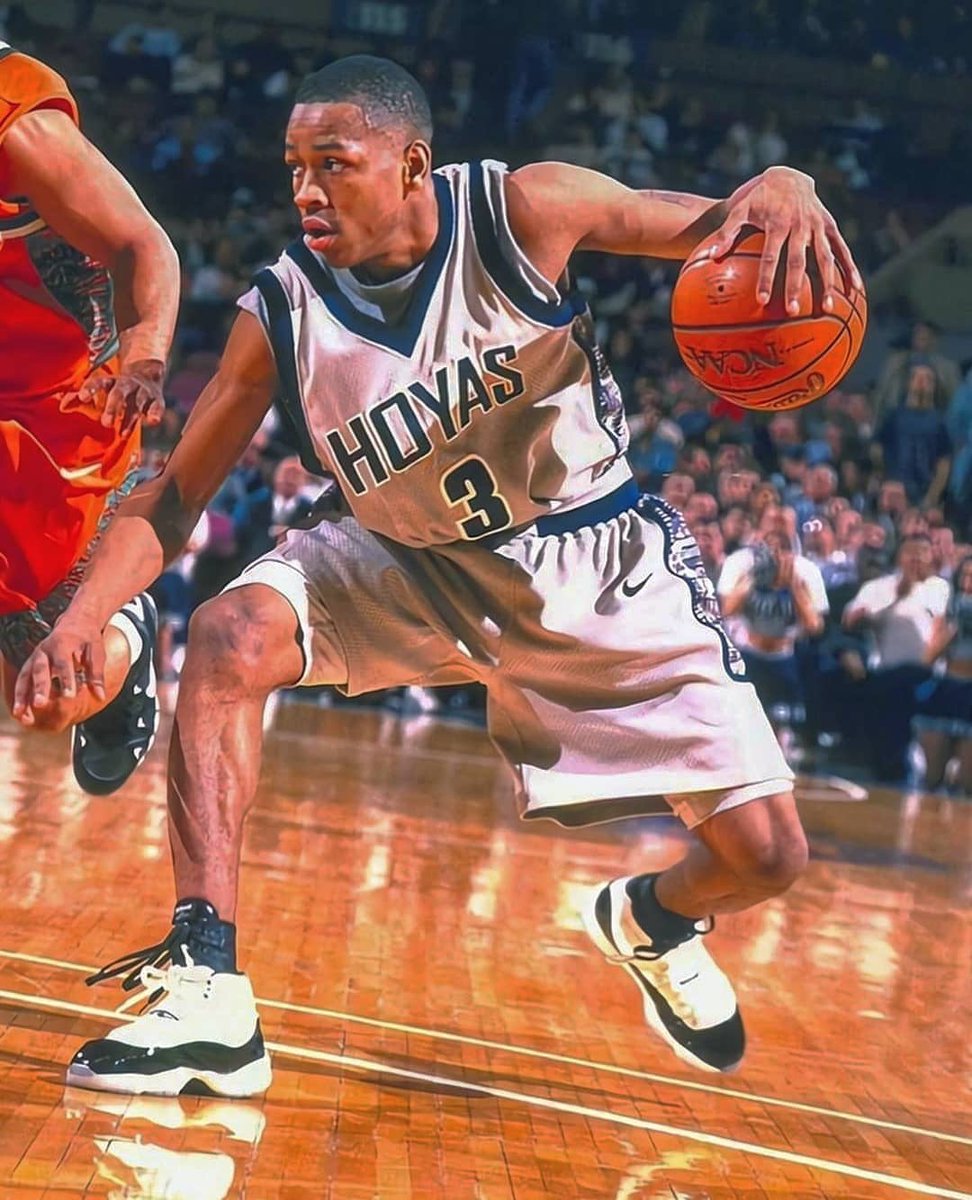 Allen Iverson at Georgetown wearing 