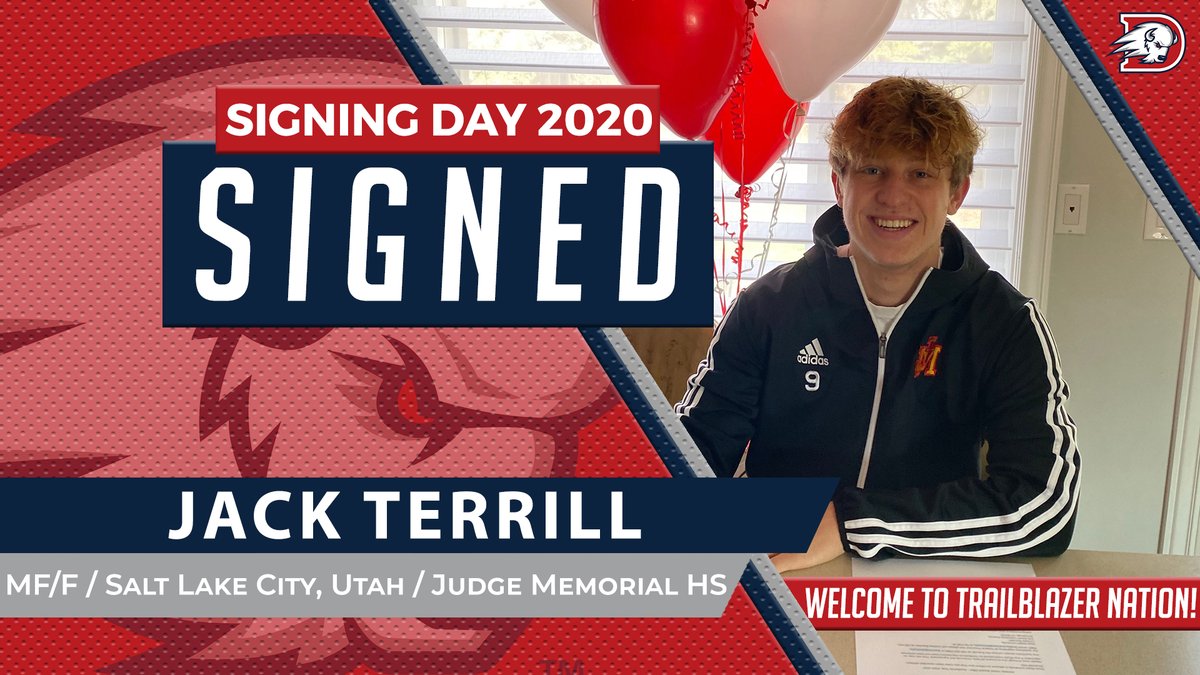 UtahTech_Sports's tweet photo. MSOC: Welcome Jack Terrill to the Dixie State Trailblazers Family! @DixieMensSoccer #DixieBlazers #WACmsoc #FirstDISigningClass https://t.co/BwcQhisiyA