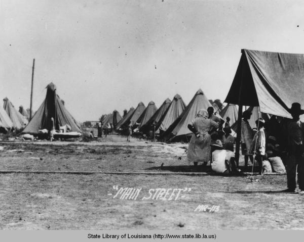 According to Lake Forest College, Black people "endured systematic abuse by the Red Cross."... Victims of the flood had been displaced & were sent to refugee camps. But Black people had to go to the "OTHER" section. They had to live in filth until they were allowed to leave.