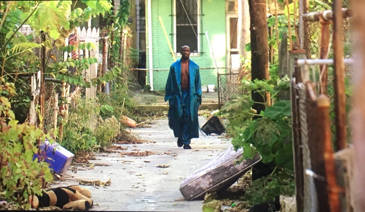 Just a casual morning stroll for Honey Nut Cheerios. Whether you’re in a vest and trench coat or turquoise silk pajamas, everybody still yells, “Omar comin’!”