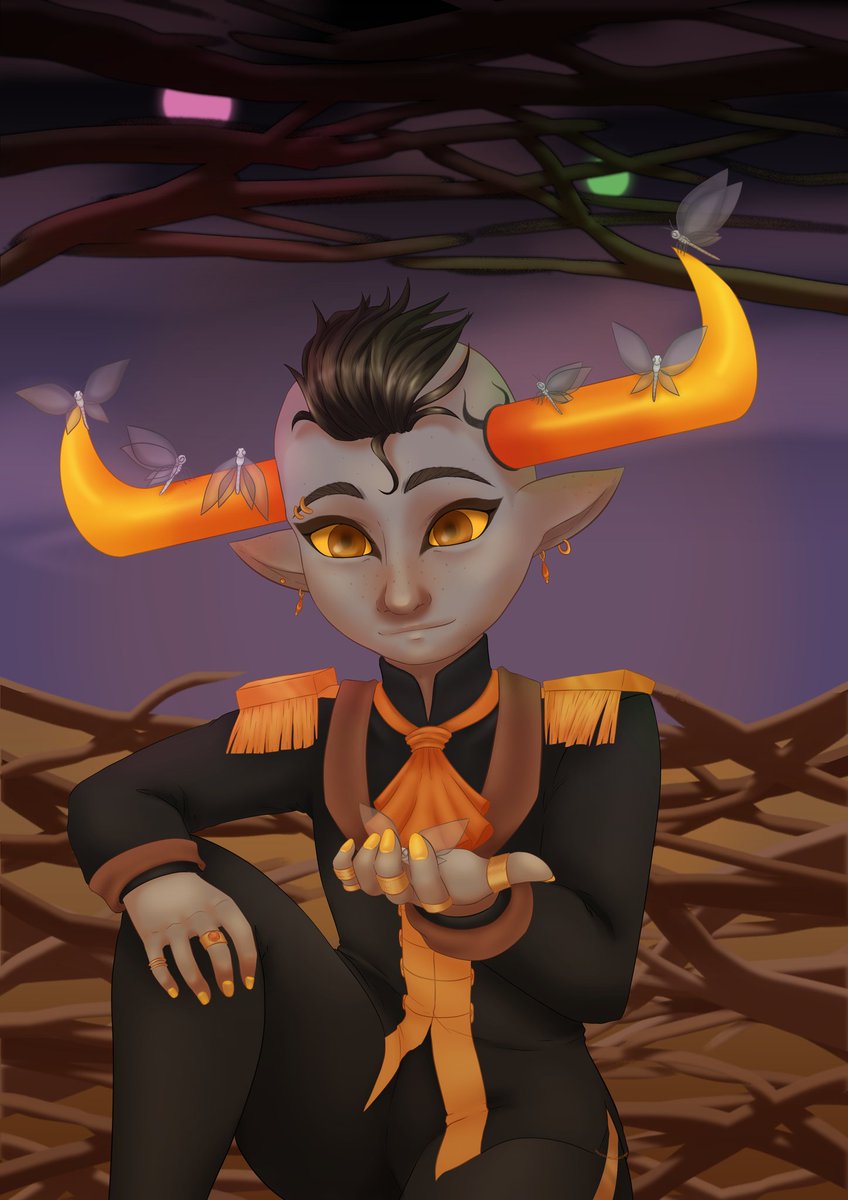 FionapolloYT's tweet photo. Woop #gothstuckzine is finally out!! So here's the full version of my piece

Tried to go for a fairy goth style but idk how well it reads as goth compared to others pieces in the zine https://t.co/oJn7on8Js0