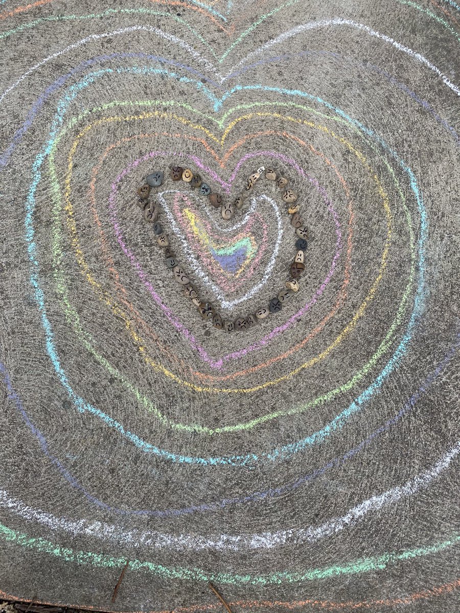 My daughter united the angry/sad faces with the happy faces through love (might have to zoom in). How’d she know I needed to see this? I just love her ❤️