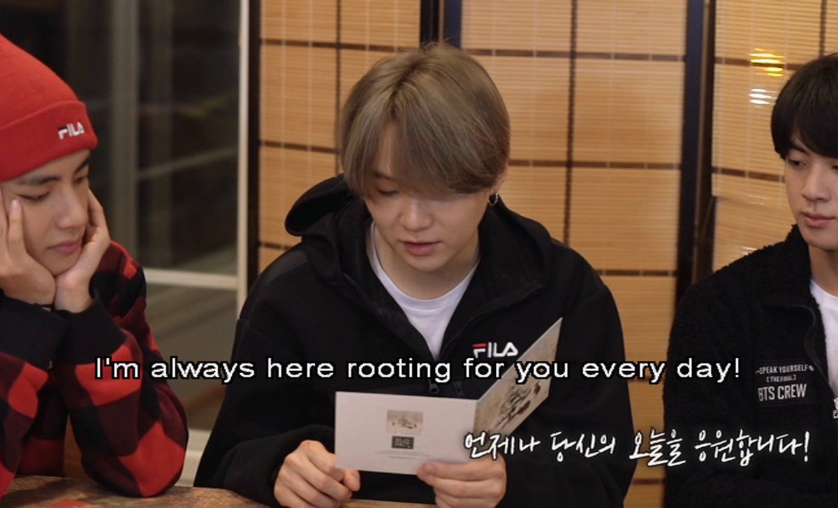 Yoongi’s healing/encouraging words of comfort: a thread