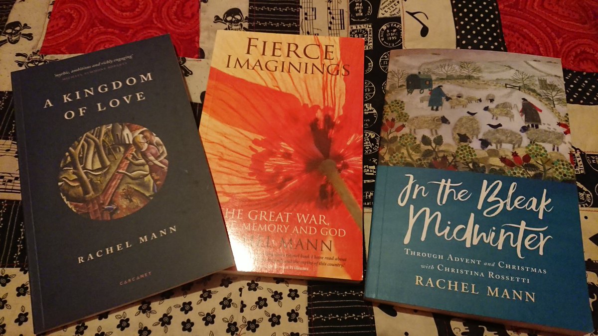 A KINGDOM OF LOVE, FIERCE IMAGININGS & IN THE BLEAK MIDWINTER, a selection of books by  @RevRachelMann  #HannahsBookshelf