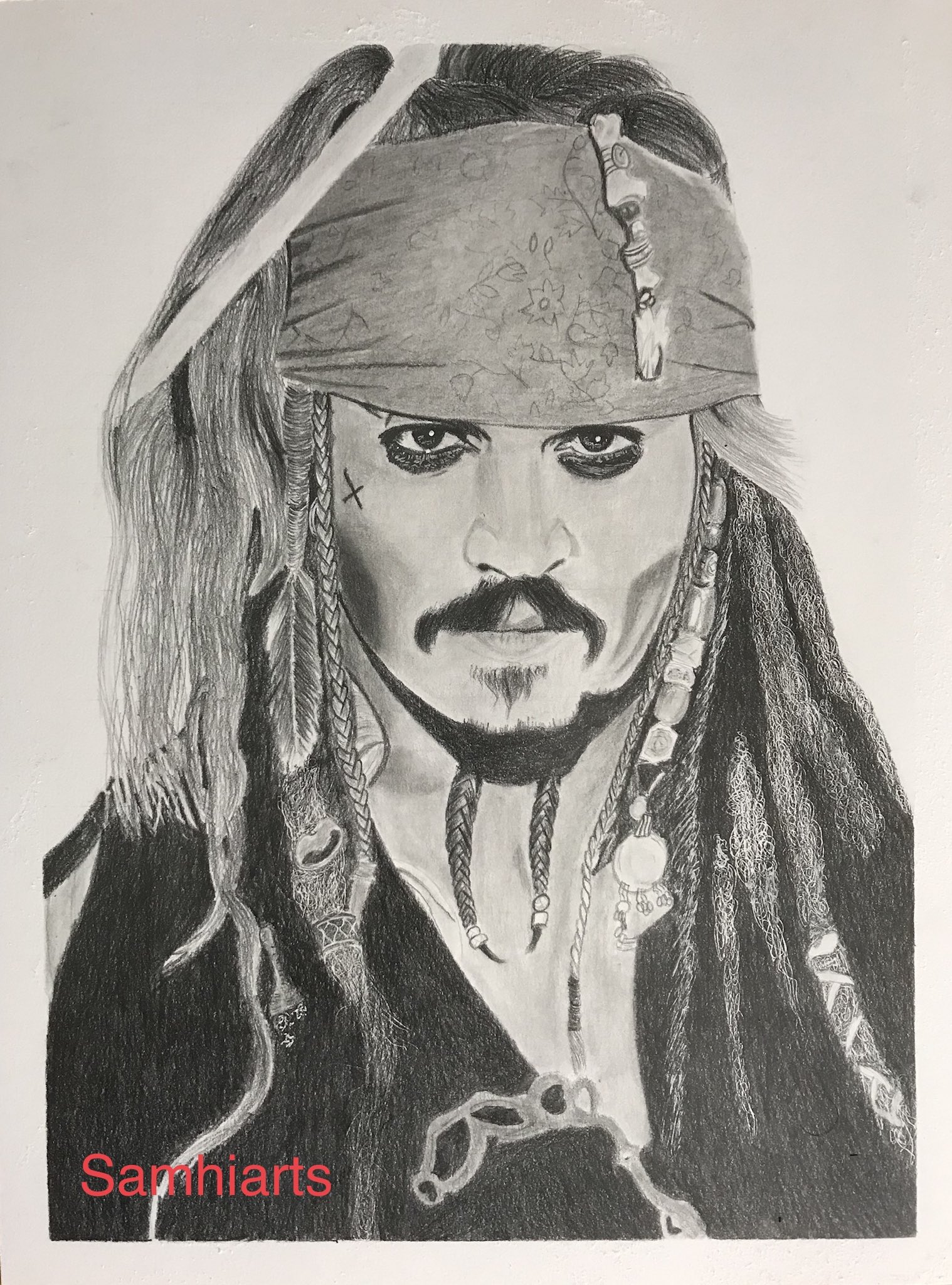 Johnny Depp  Pencil drawing  Paul Brady  Flickr