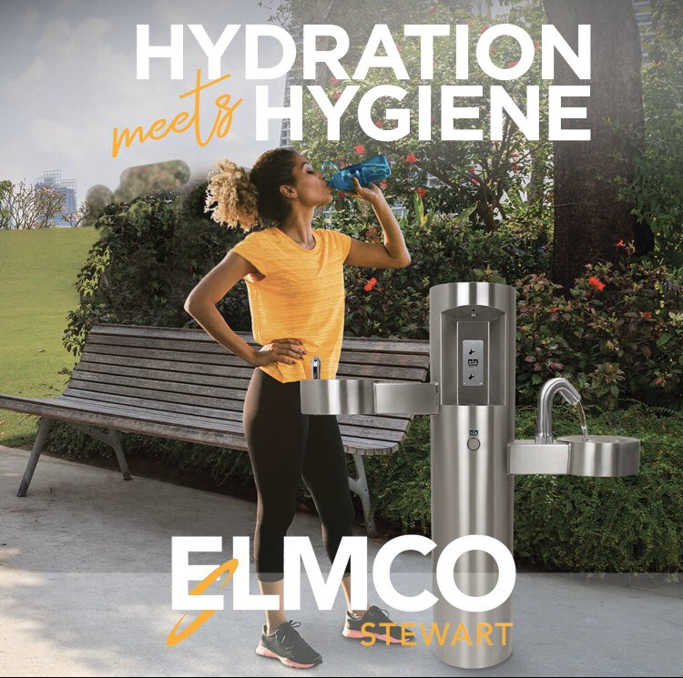 elmcostewart's tweet photo. 𝗛𝗬𝗗𝗥𝗔𝗧𝗜𝗢𝗡 𝗺𝗲𝗲𝘁𝘀 𝗛𝗬𝗚𝗜𝗘𝗡𝗘 -- @MurdockMfg offers a comprehensive line w/varying combinations! Contact us for more info #WeAreElmcoStewart #MurdockMFG #hydrationstation #ecofriendly #bottlefillingstation #choosereuseables #ditchthedisposibles #accessibilityforall https://t.co/I0DcJ7iQvp