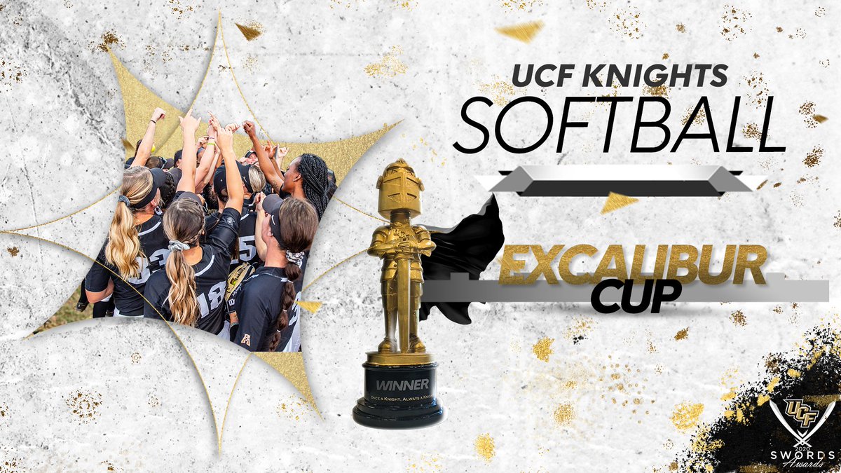 UCF_Softball's tweet photo. Proud of #TeamXIX for earning the 2020 Excalibur Cup! 🏆

We've shown great community service, leadership development, academic and athletic excellence and more in our effort to be the best we can be! #ChargeOn https://t.co/xF68bElfsU
