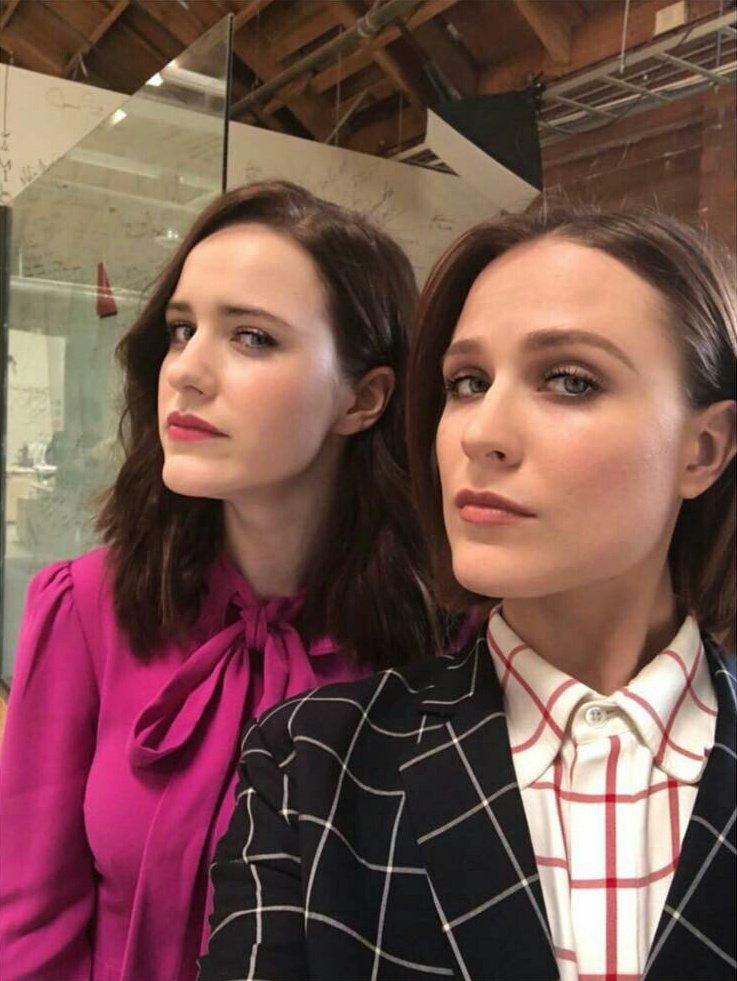 37. Happy holiday to our favourite sisters Rachel Brosnahan & Evan Rach...