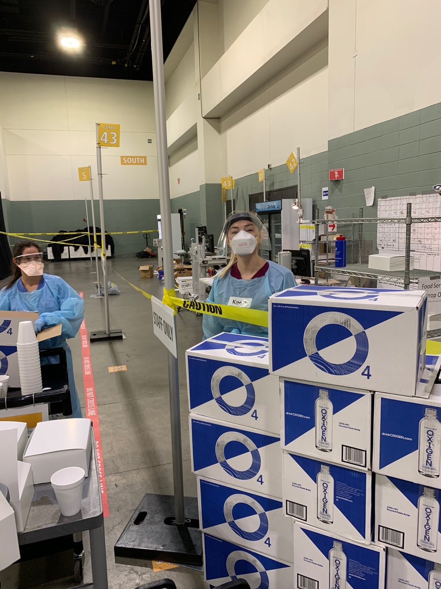 Thank you @O4Oxigen for donating 128 cases of water to the Field Medical Station at <a href="/DCUCenter/">DCU Center</a>. Leading with a mission of recovery, OXIGEN recently announced its commitment to support the dedicated front line workers who have been the humble heroes during this unprecedented time.