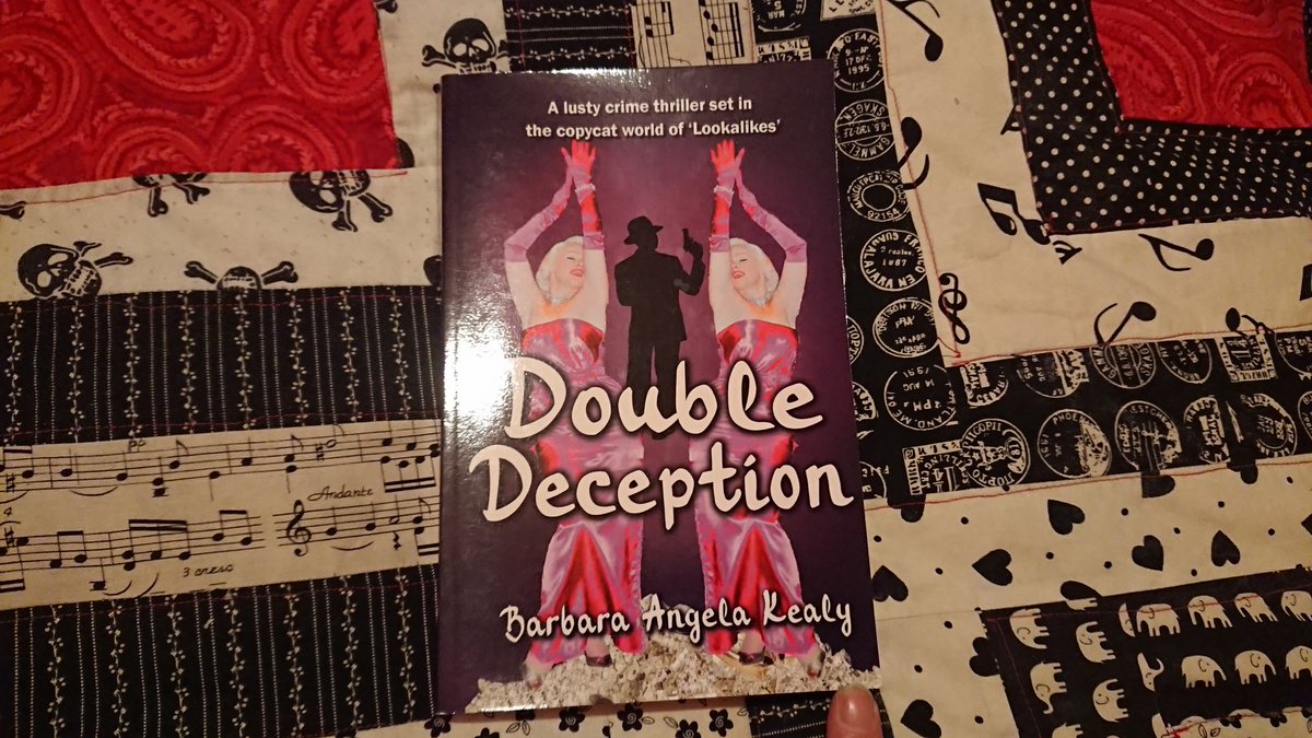 DOUBLE DECEPTION, the debut novel by writer & professional Joan Collins lookalike Barbara Angela Kealy ( @kealybarbara)  #HannahsBookshelf