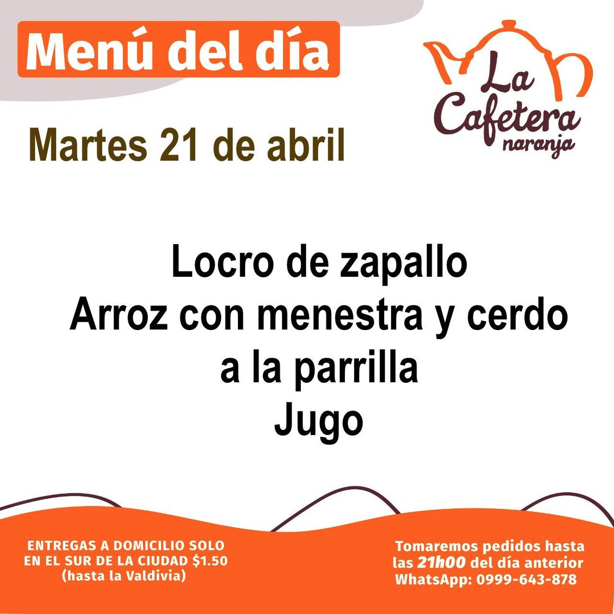 LCafetera's tweet photo. Ya sabes que almorzar mañana? https://t.co/LrxpgFQhjP