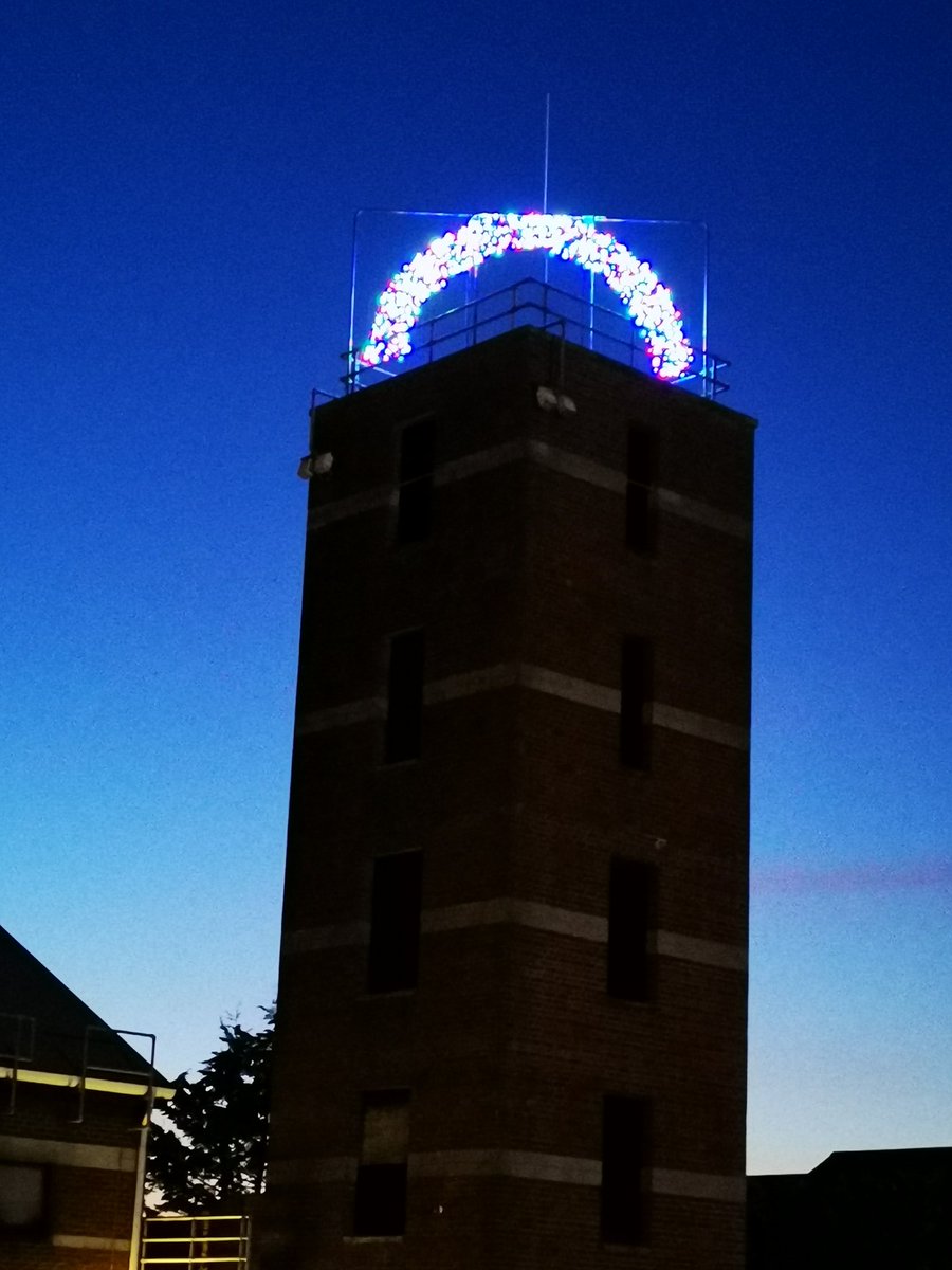 rydefire2021's tweet photo. A few more pics of our tower & #rydes #rainbowofhope @IWFRSRYDE @Bluewatch_Ryde @iwightfire @islandecho @iwcponline @Hants_fire @iwightradio https://t.co/w8el1b5AK9