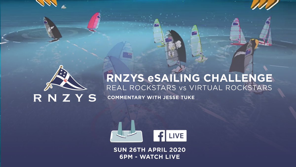 🚨COMING TO YOU LIVE THIS SUNDAY🚨

#RNZYSeSailingChallenge - REAL Rockstars🎖🆚 VIRTUAL Rockstars🏅

Some of the BEST sailors in the world will take on our BEST #RNZYS eSailors in a virtual regatta battle royale 💪

ROCKSTARS will be revealed throughout the week, stay tuned 🔜