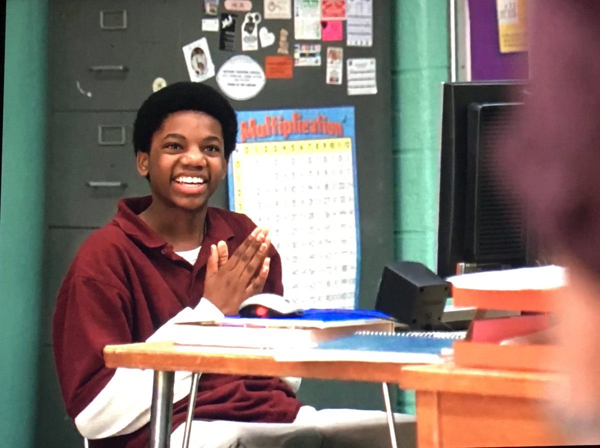 All the boys happily learning b/c of Prez. "The math be right, Mr. P!"I literally screamed at this shot of Dukie. (Like I said, I watched the whole season twice.Screamed both times.)