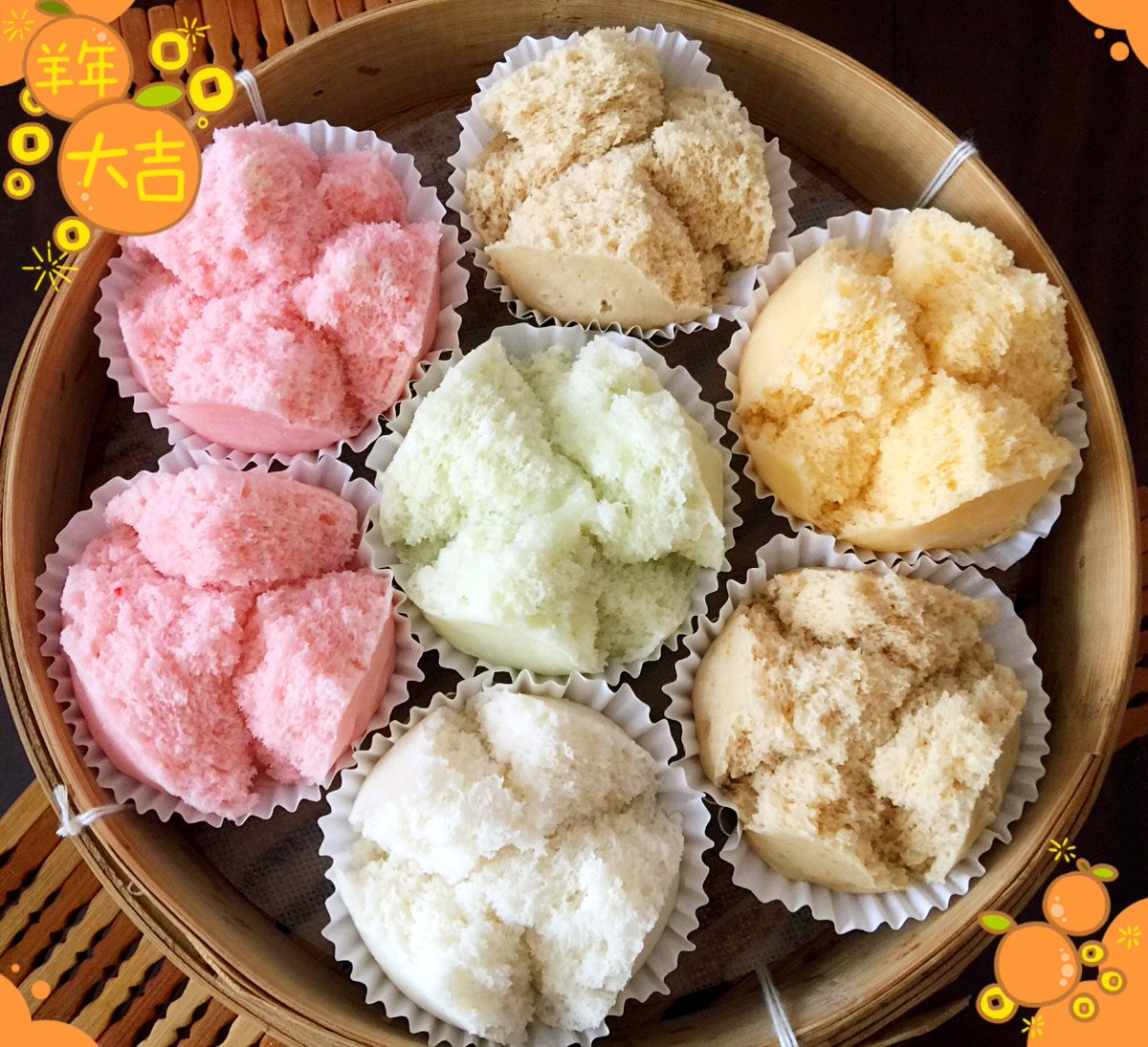 5. 发糕 steamed rice cakes (this shit tasty when i was young6. 桂花糕 jasmine cake(??) can be soft and sometimes stiff form (i like to nom on these when im bored7. 桂花糕 jasmine cake but geletin form. mostly seen in hongkong8. 蛋挞 egg custards (damn this is my childhood