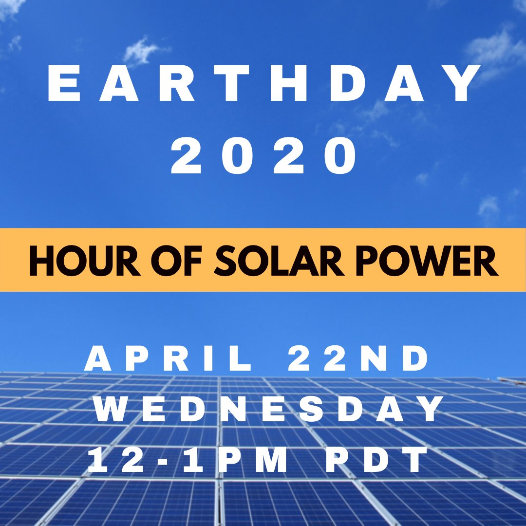 SolManGenerator's tweet photo. Join us Earth Day April, 22nd 12-1pm pdt for the "Hour of Solar Power", the launch of our weekly Solar for a Sustainable Planet webinar series. 

Click HERE to register for the 
https://t.co/rVAgZ7HrhF

#renewableenergy #solarenergy #solar #solarpower #cleanenergy #offgrid https://t.co/sPMqe87uFF
