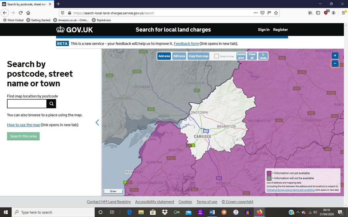 GraemeSpinney's tweet photo. Congratulations to @CarlisleCC and my colleagues in @HMLandRegistry. At just past midnight tonight Carlisle became the 10th local authority to go live on the new, central register of #locallandcharges. Available online at https://t.co/2tqAcTPdD6. https://t.co/XBmqn6tpuK