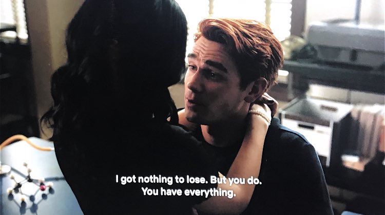 archie taking the blame for veronica when he knew she was in a bad place and had a lot more to lose