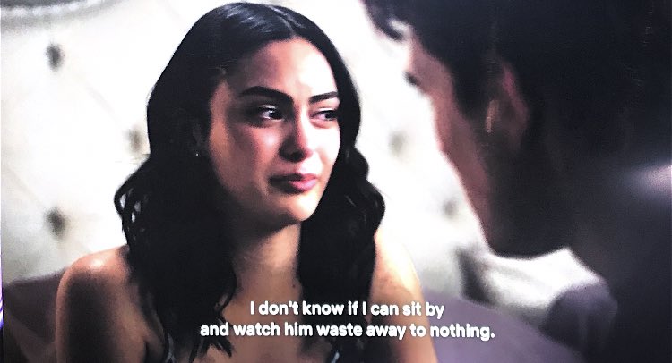 and archie reassuring and supporting veronica even though hirams literally tried to kill him