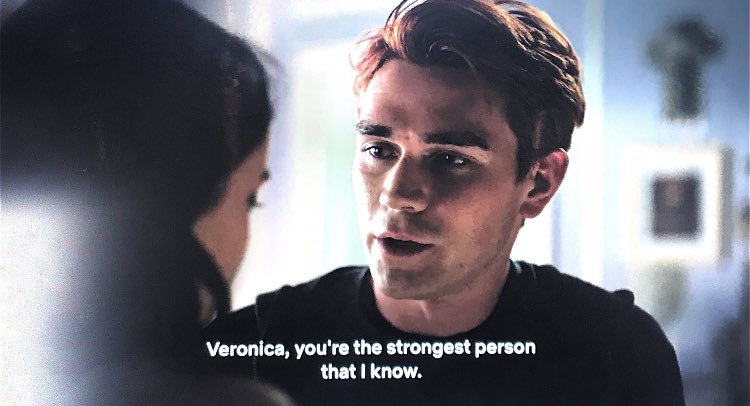 and archie reassuring and supporting veronica even though hirams literally tried to kill him