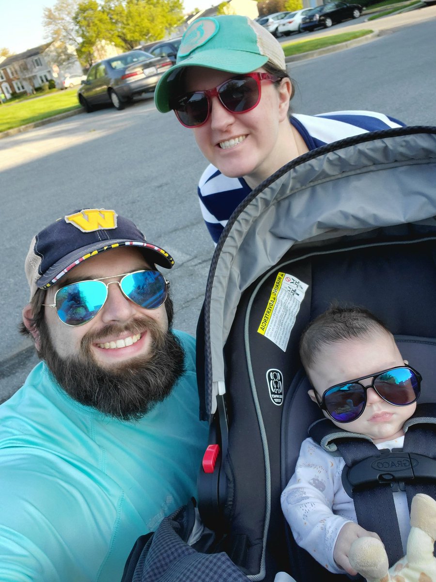 MrLoyMusicTeach's tweet photo. Michael and I rockin' the aviators with @Librarian_Juls, enjoying the beautiful weather tonight. Walking for spirit week! You'll better get outside safely, it's good for you! #WHSspiritweek @WHSAlphaLion https://t.co/RoSePXyYst
