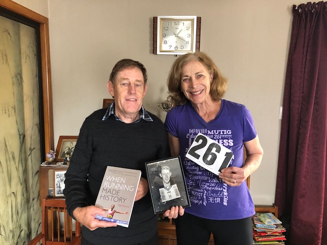 KVSwitzer's tweet image. Great story on this traditional @BostonMarathon day: In 1967 when I first ran, the winner was my friend, Dave McKenzie, from Greymouth, New Zealand with a course record of 2:15:45 in sleet! 
2019 photo.
#261fearLESStogether
#261Fearless
#TellHerSheCan
#AdidasWomen
#AdidasRunning