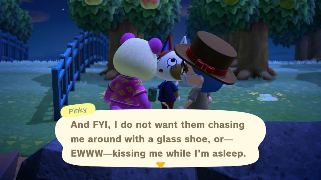 TuiLa_Koh's tweet photo. Pinky is ACNH feminist Queen we all needed and we stan her for it. #QueenPinky #ACNH #AnimalCrossingNewHorizon https://t.co/OzPIHbXalJ