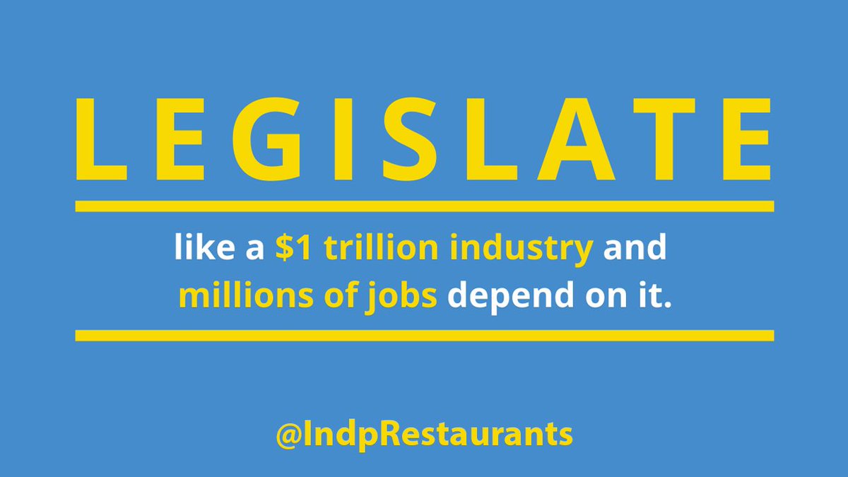 PPP isn’t helping small independent restaurants survive this crisis. Congress MUST #FixPPP so we can get through this. Join @IndpRestaurants & demand your reps take action: saverestaurants.com/take-action @SenFeinstein @SenKamalaHarris